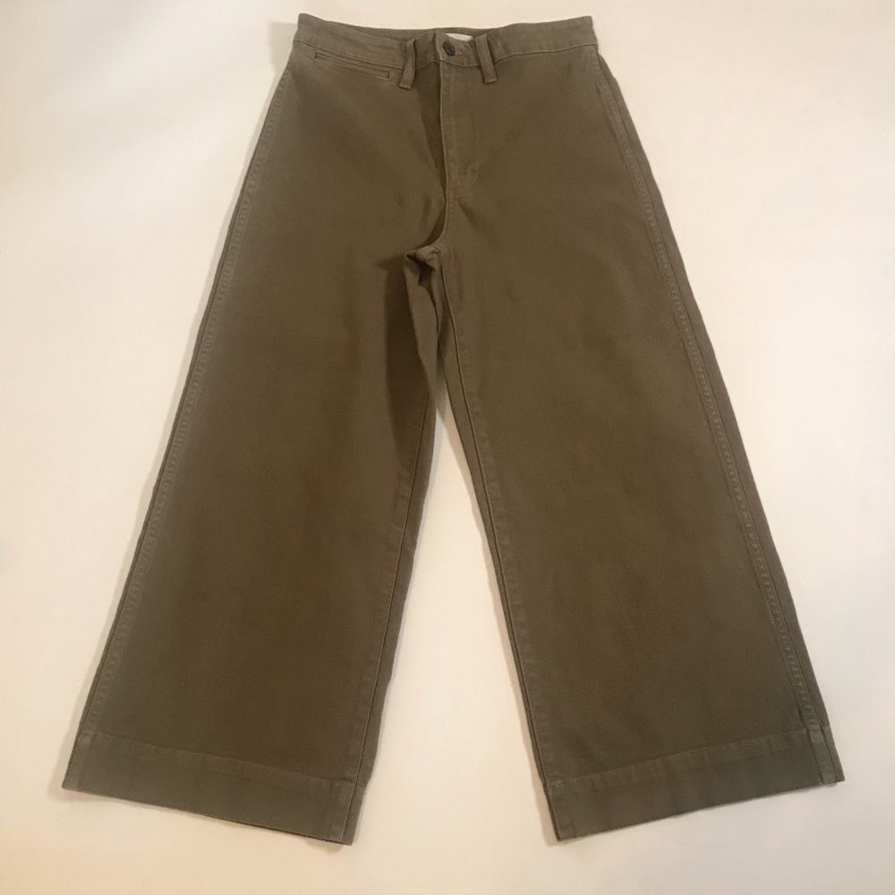 NWT Madewell Emmitt Wide-Leg Crop pants. Size 28